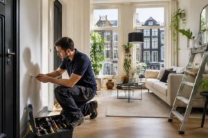 Karakteristieke Amsterdamse woning die goed onderhoud vereist vanwege historische details en intensief gebruik